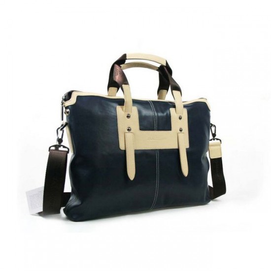 Ferragamo Blue Leather Small Shoulder Bag-SFM-T2958