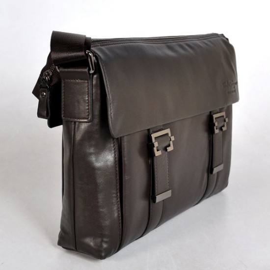 Ferragamo Leather Hickory Large Messenger Bag-SFM-T2939