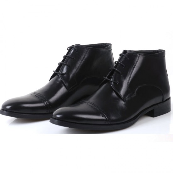 Ferragamo Aritz Dress Boots Black-SFM-T2430