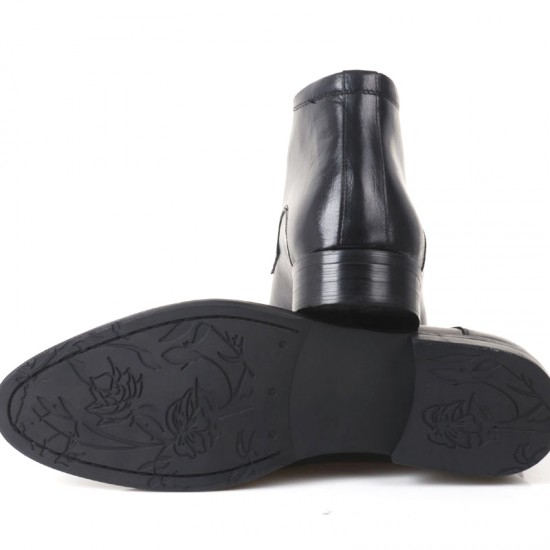 Ferragamo Aritz Dress Boots Black-SFM-T2430
