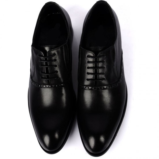Ferragamo Caesy Black Oxfords Shoes-SFM-T2363