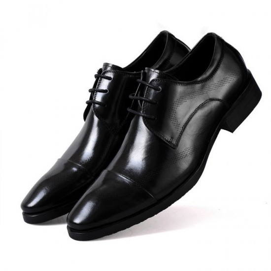 Ferragamo Torrent Lace-up Shoes Black-SFM-T2426
