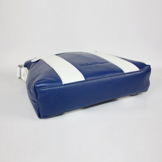Ferragamo Blue Leather Small Messenger Bag-SFM-T2959