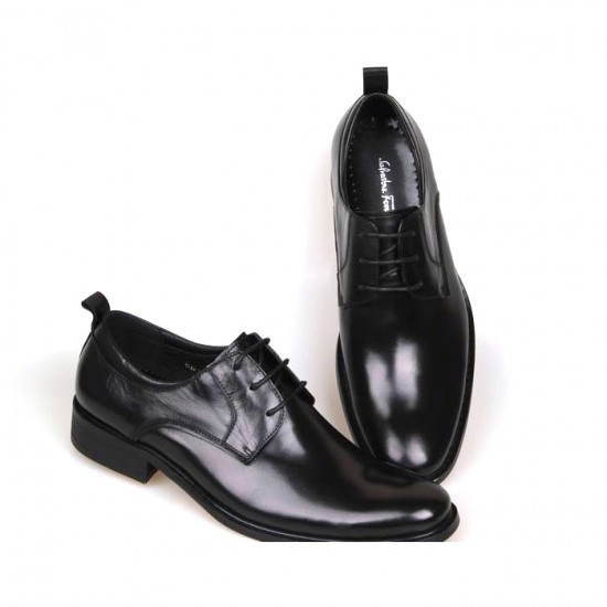 Ferragamo Aiden Patent Oxford Shoes Black-SFM-T2347