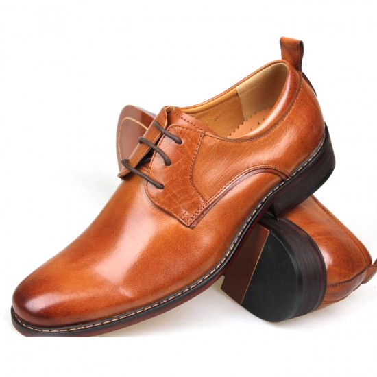 Ferragamo Aiden Patent Oxford Shoes Brown-SFM-T2346