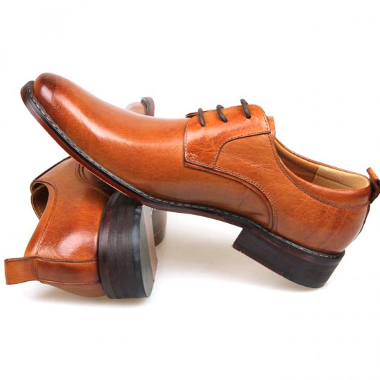Ferragamo Aiden Patent Oxford Shoes Brown-SFM-T2346