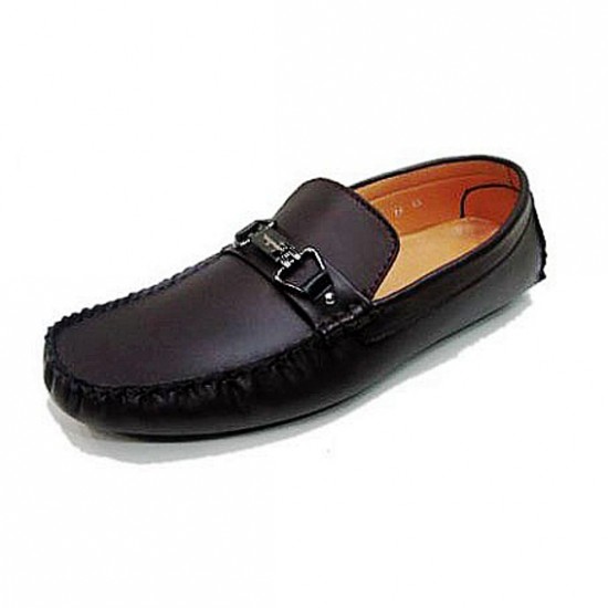 Ferragamo Loafers Shoes Leather Brown-SFM-T2391