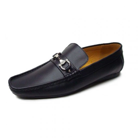 Ferragamo Shoes Loafers Destin Leather Black-SFM-T2385