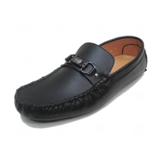 Ferragamo Fenice Loafer Leather Shoes Black-SFM-T2406