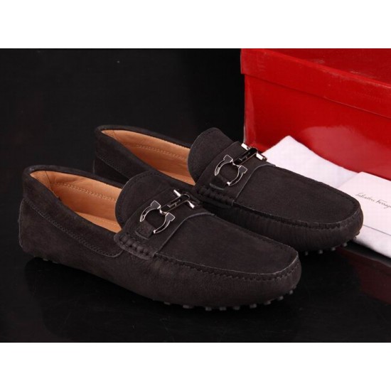 Ferragamo casual shoes in dark brown 174-SFM-T2460