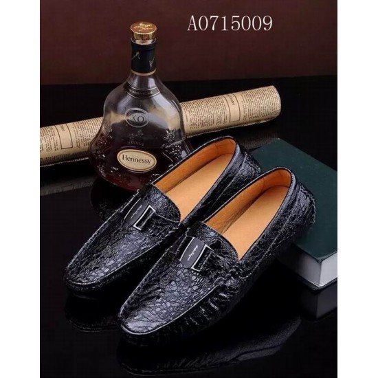 2021 New style Ferragamo casual leather shoes in black 139-SFM-T2442