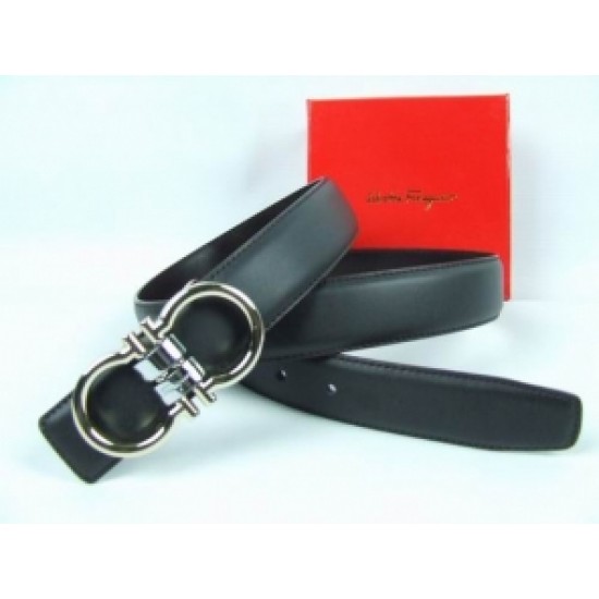 Discount Ferragamo Belt Vogue Copper Buckle Black Online-SFM-T2834