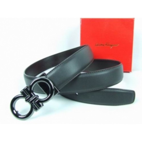 Ferragamo Belts Reversible Logo Black In Outlet-SFM-T2763