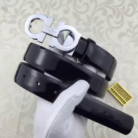 Ferragamo original edition adjustable calfskin leather gancini belt OE007-SFM-T1541