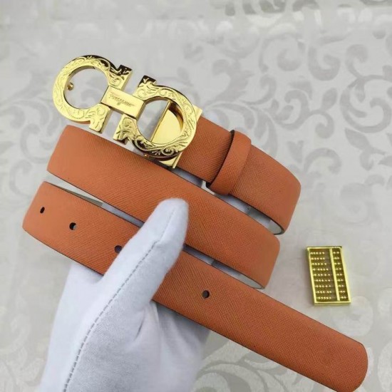 Ferragamo original edition adjustable calfskin leather gancini belt OE013-SFM-T1535