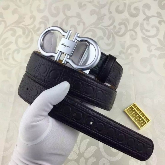 Ferragamo original edition adjustable calfskin leather gancini belt OE018-SFM-T1530
