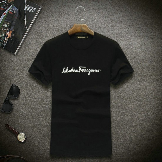 Ferragamo Short T-shirt in black Online for sale-SFM-T1232