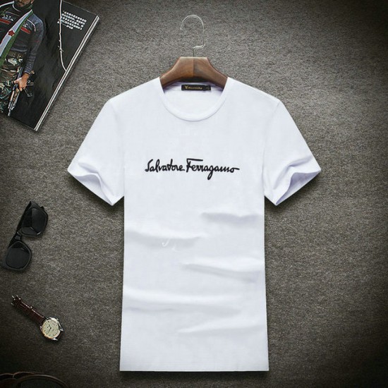 Ferragamo Short T-shirt in white Online Discount-SFM-T1216