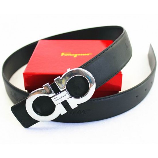 Ferragamo Adjustable Belt Black-SFM-T2668