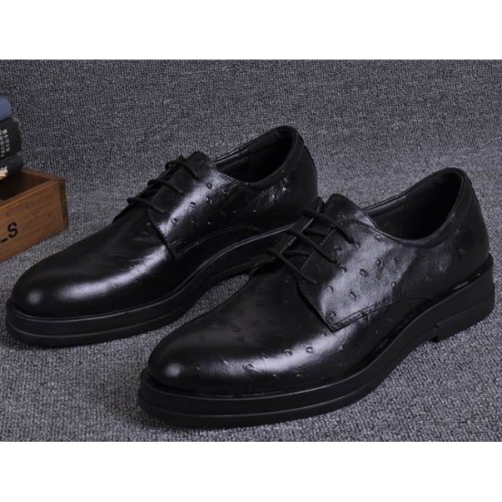 Ferragamo Derby Shoes In Black Color-SFM-T1495