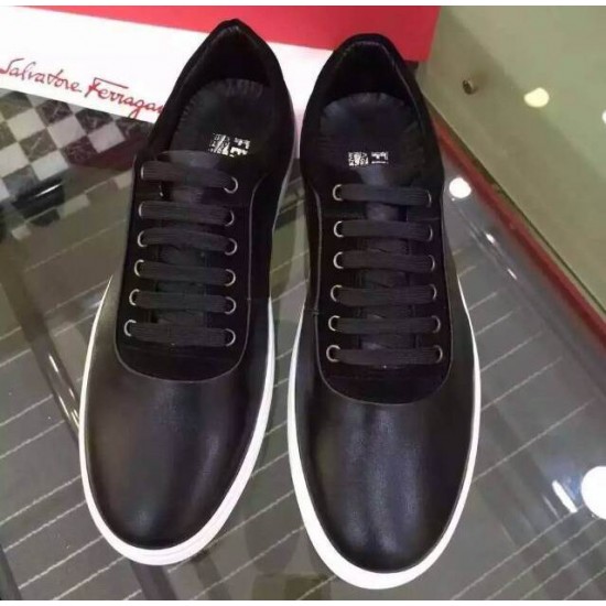 Ferragamo Low Top Sneakers Black-SFM-T1466