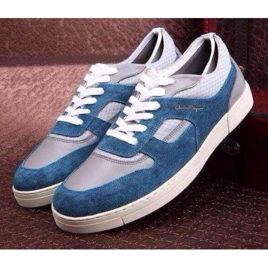 Ferragamo Low Top Sneaker Blue-SFM-T1501