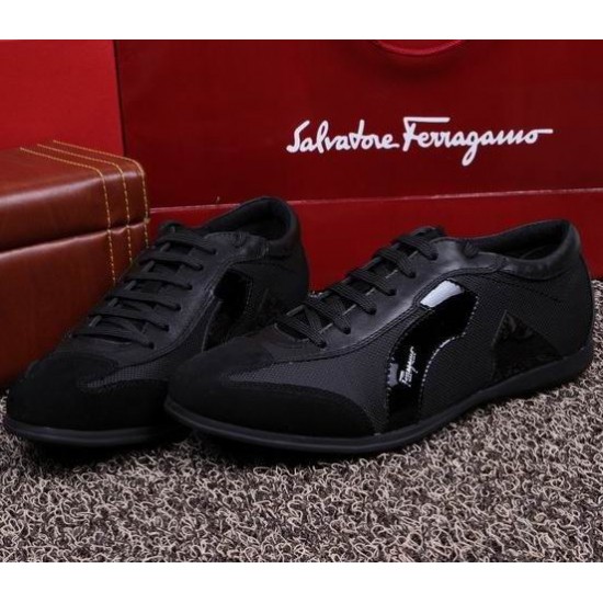 Salvatore Ferragamo Gancio Sneakers Black-SFM-T1489