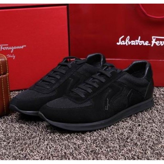 Ferragamo Running Style Sneaker Black-SFM-T1492