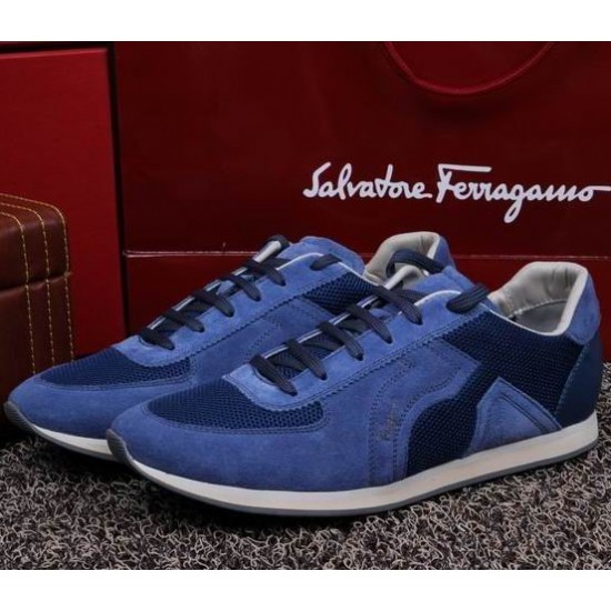 Ferragamo Running Style Sneaker Blue-SFM-T1491