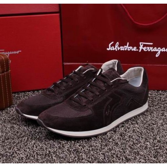 Ferragamo Running Style Sneaker Coffee-SFM-T1490