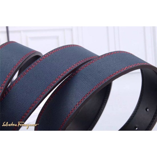 Ferragamo Gentle Monster leather belt with double gancini buckle GM005-SFM-T1746