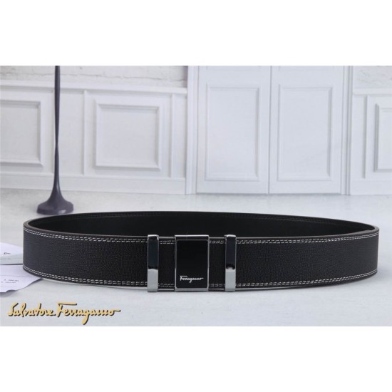 Ferragamo Gentle Monster leather belt with double gancini buckle GM007-SFM-T1744