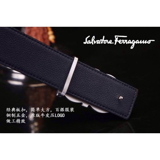 Ferragamo Gentle Monster leather belt with double gancini buckle GM020-SFM-T1731