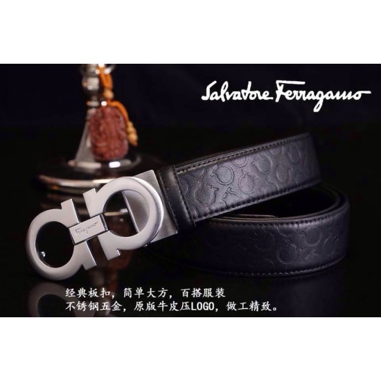 Ferragamo Gentle Monster leather belt with double gancini buckle GM025-SFM-T1726