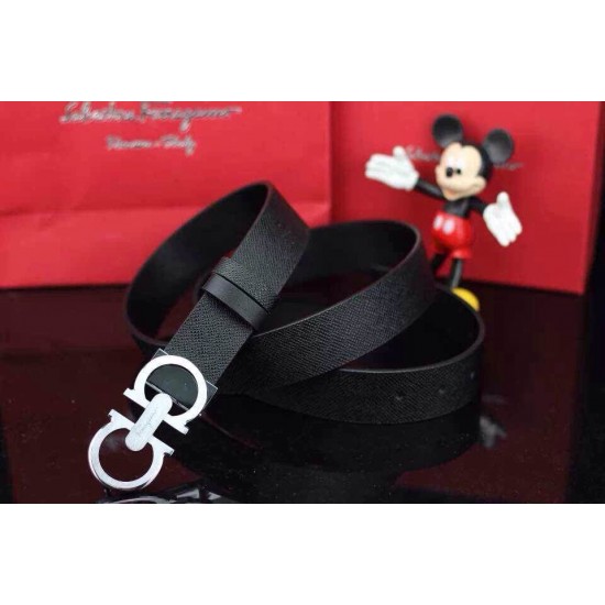 Ferragamo Gentle Monster leather belt with double gancini buckle GM046-SFM-T1705