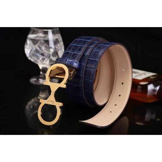 Ferragamo Gentle Monster leather belt with double gancini buckle GM064-SFM-T1687