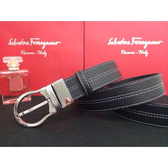 Ferragamo Gentle Monster leather belt with double gancini buckle GM071-SFM-T1680