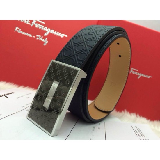 Ferragamo Gentle Monster leather belt with double gancini buckle GM074-SFM-T1677