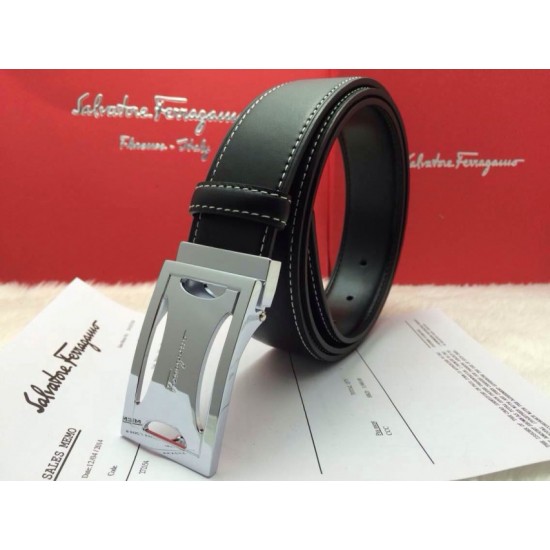 Ferragamo Gentle Monster leather belt with double gancini buckle GM078-SFM-T1673