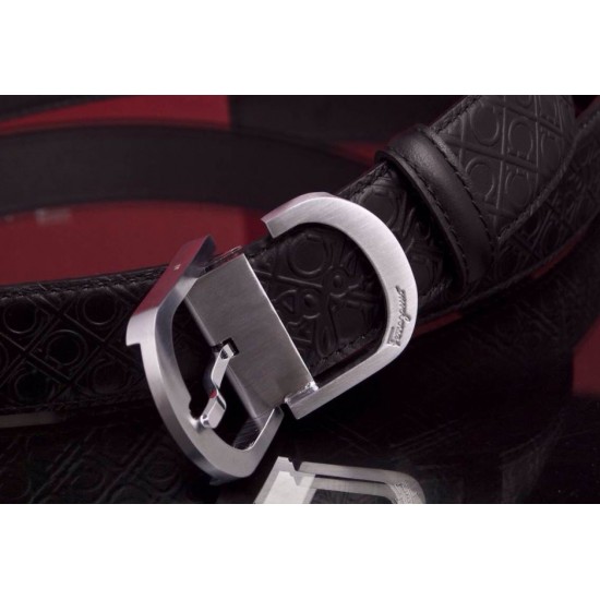 Ferragamo Gentle Monster leather belt with double gancini buckle GM101-SFM-T1650