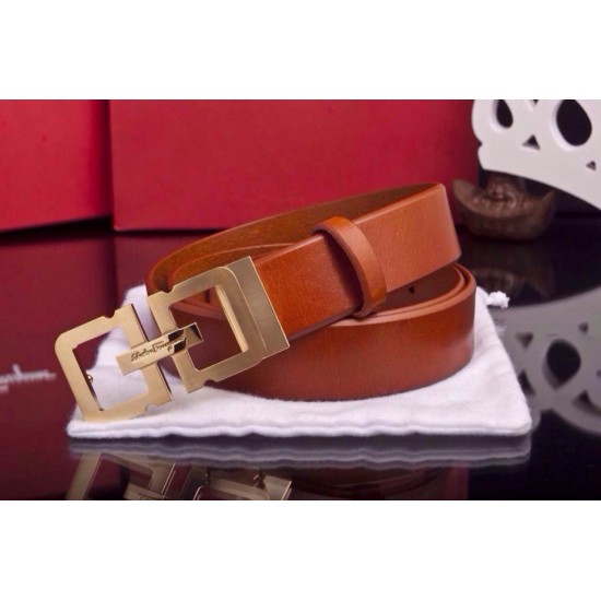 Ferragamo Gentle Monster leather belt with double gancini buckle GM111-SFM-T1640