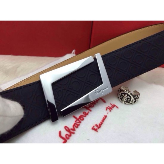 Ferragamo Gentle Monster leather belt with double gancini buckle GM118-SFM-T1633