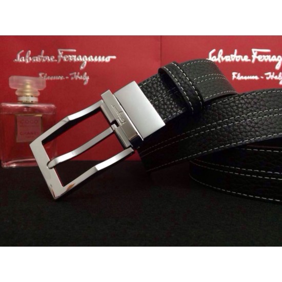 Ferragamo Gentle Monster leather belt with double gancini buckle GM123-SFM-T1628
