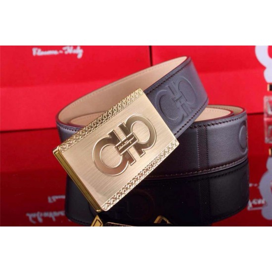 Ferragamo Gentle Monster leather belt with double gancini buckle GM141-SFM-T1610