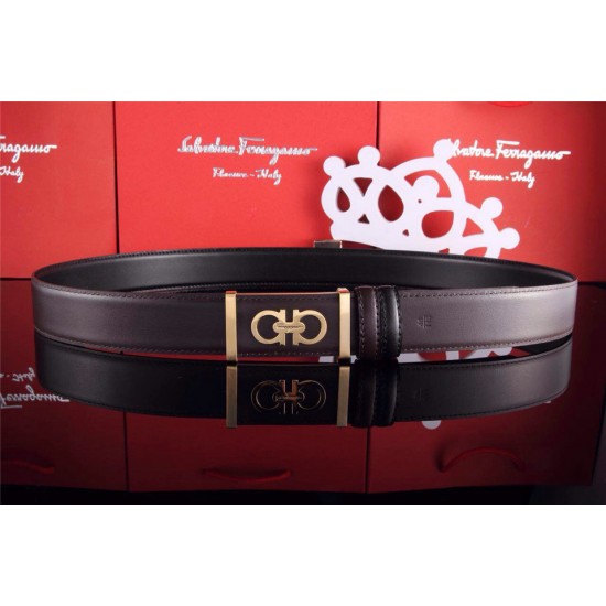 Ferragamo Gentle Monster leather belt with double gancini buckle GM144-SFM-T1607