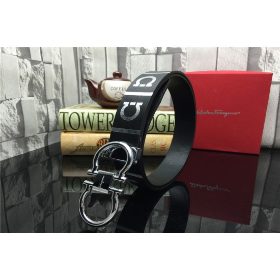 Ferragamo Gentle Monster leather belt with double gancini buckle GM168-SFM-T1583