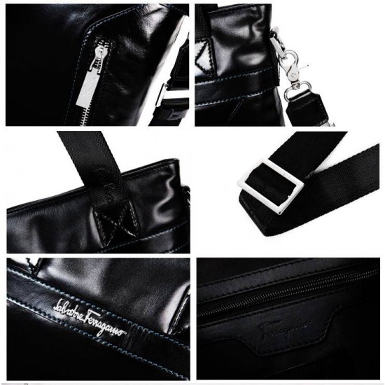 Ferragamo Handbag Messenger Black Sale-SFM-T2953