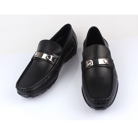 Ferragamo Shoes Business Casual Leather On Sale-SFM-T3151