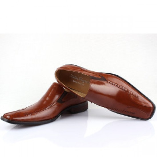 Ferragamo Leather Gancio Dress Shoes-SFM-T3138