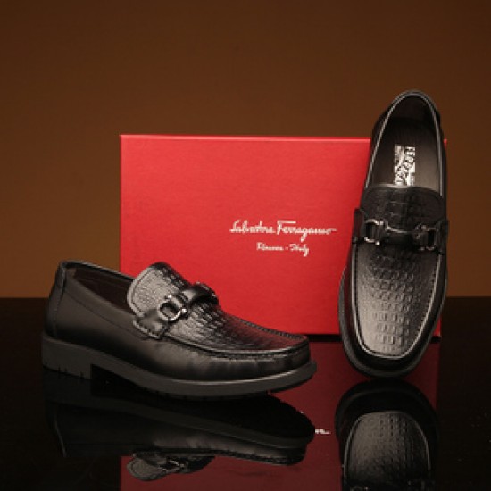 Ferragamo Shoes Gancio Bit Lined Loafer 2021 Sale-SFM-T3153